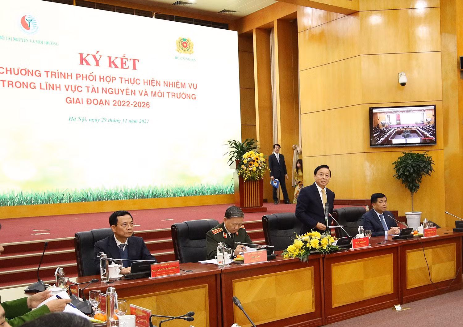 Bộ Công an và Bộ TN&MT Ký kết Chương trình phối hợp -0
