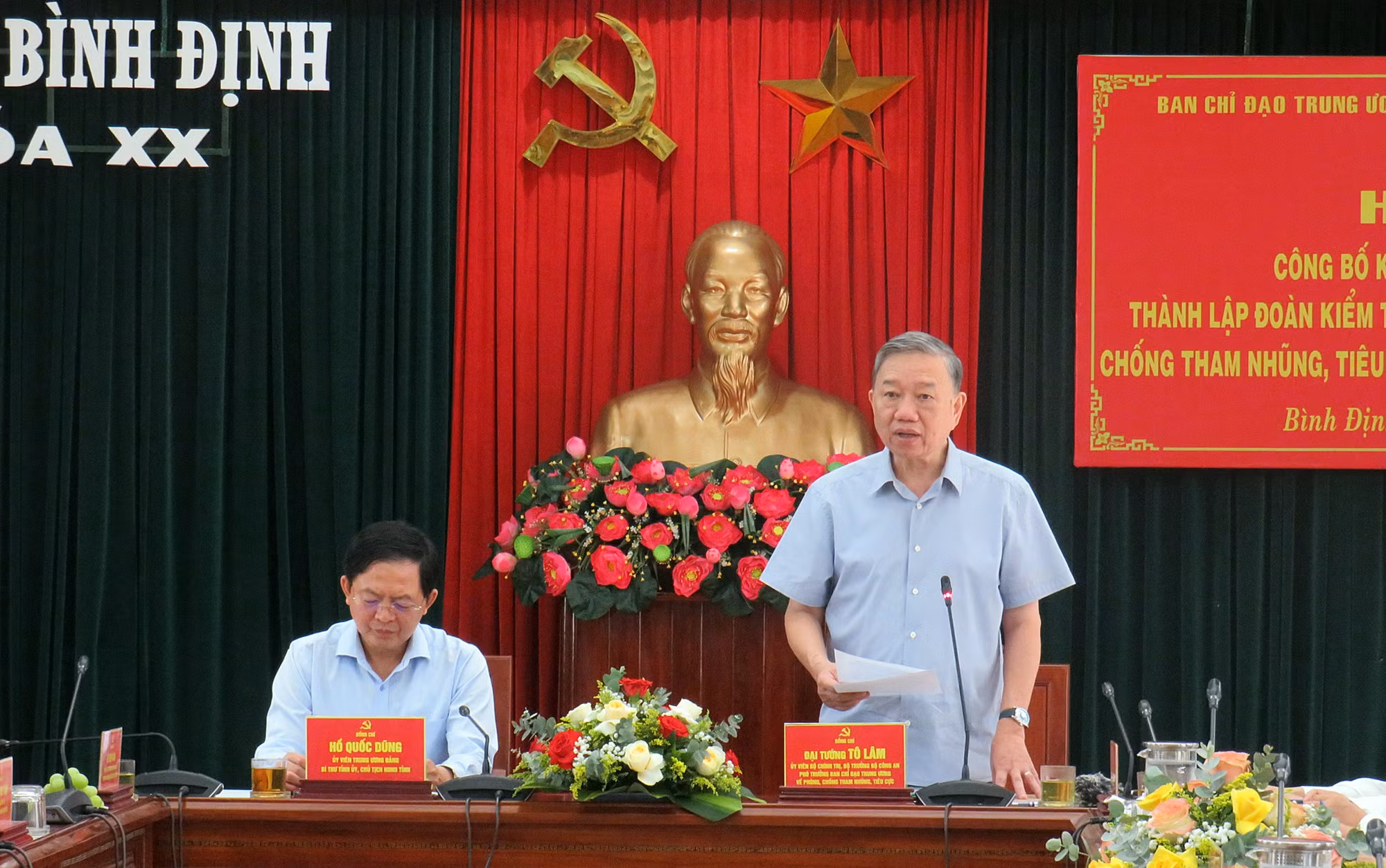 Bộ trưởng Tô Lâm làm Trưởng đoàn kiểm tra công tác phòng, chống tham nhũng, tiêu cực tại Bình Định -0