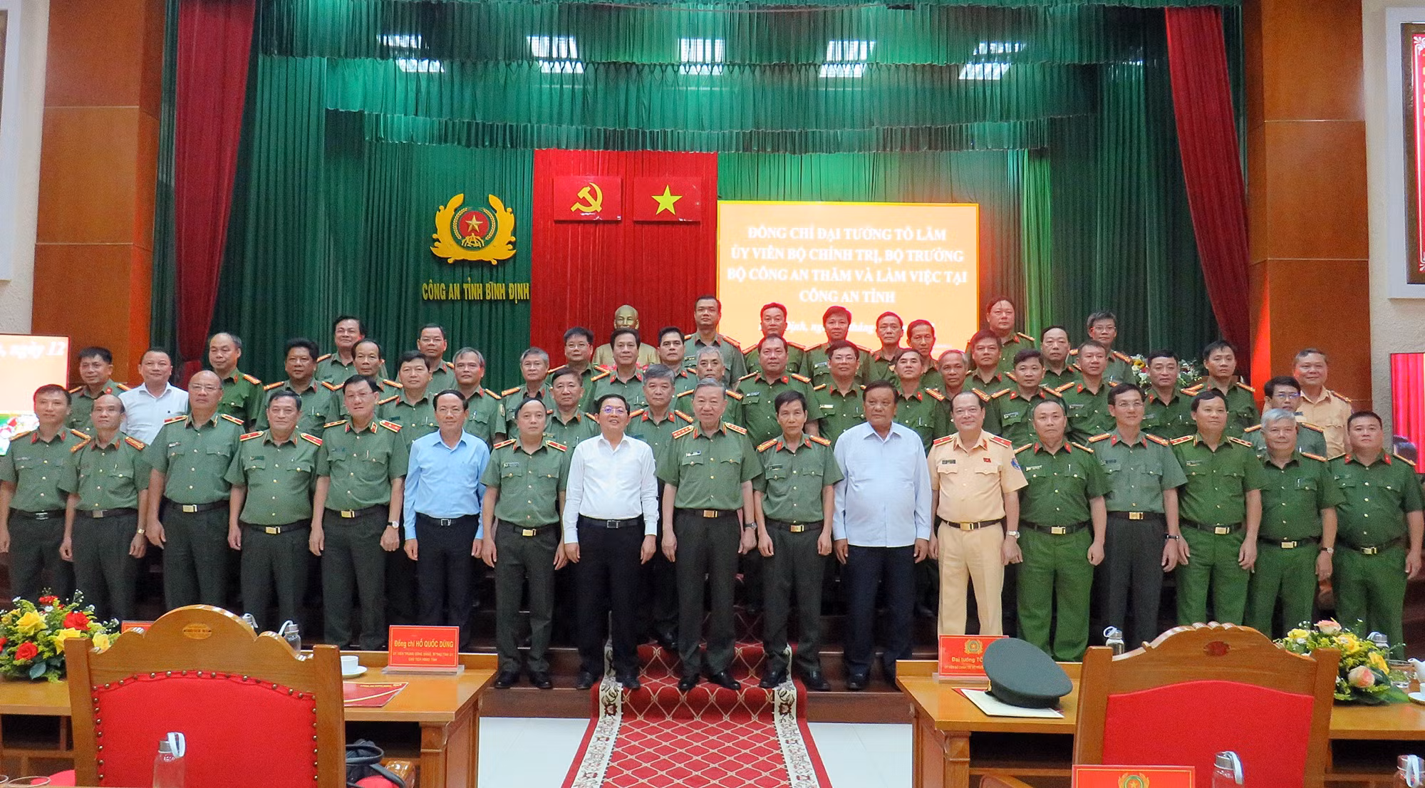 Bộ trưởng Tô Lâm làm việc với Công an tỉnh Bình Định -0