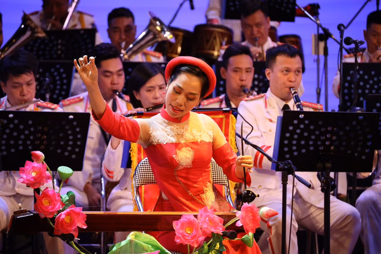 Những khoảnh khắc đẹp của Đoàn Nghi lễ CAND tại Hội diễn nghệ thuật Quốc phong toàn dân -0