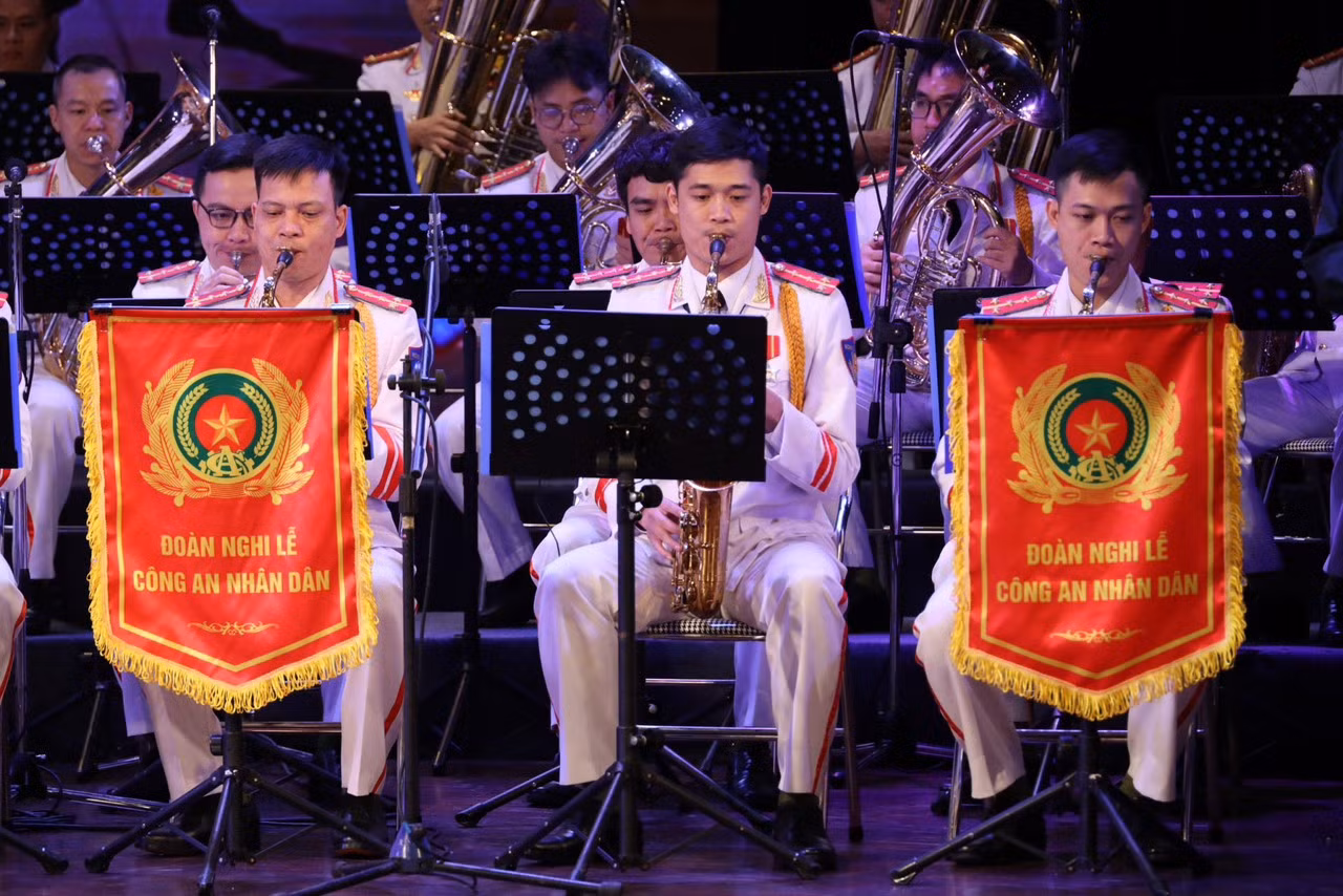 Những khoảnh khắc đẹp của Đoàn Nghi lễ CAND tại Hội diễn nghệ thuật Quốc phong toàn dân -0