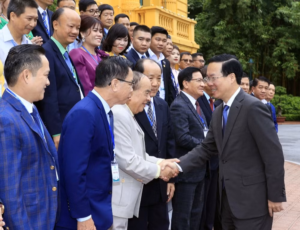 Chủ tịch nước gặp mặt đoàn đại biểu Tổng Hội Nông nghiệp và Phát triển nông thôn -0
