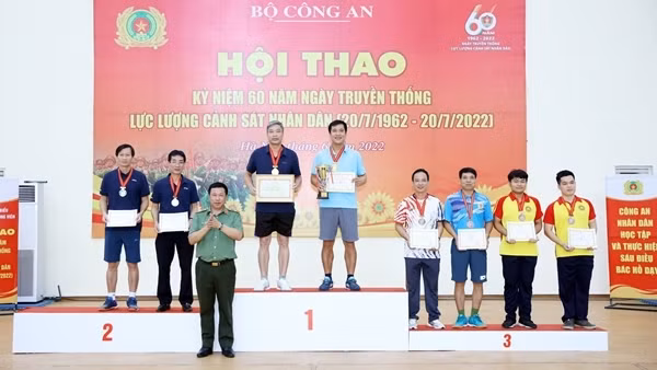 Bế mạc Hội thao kỷ niệm 60 năm Ngày truyền thống lực lượng CSND