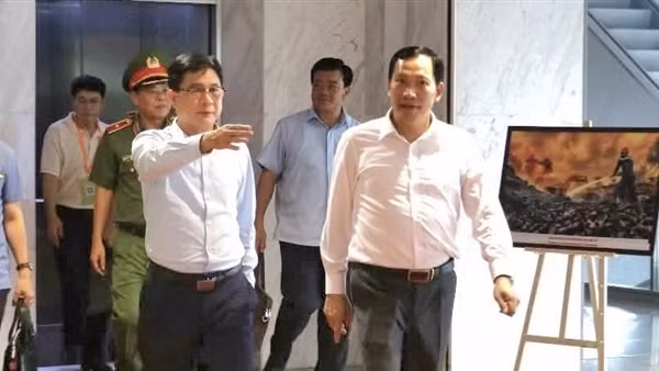 Thứ trưởng Lê Văn Tuyến kiểm tra công tác chuẩn bị sự kiện triển lãm quốc tế về PCCC và CNCH