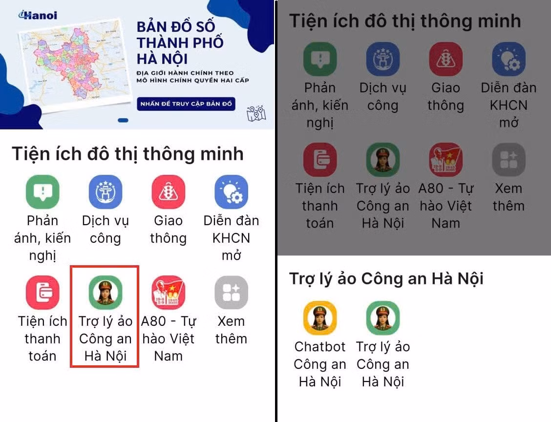 Công an Hà Nội ra mắt 4 sản phẩm công nghệ phục vụ nhân dân -0