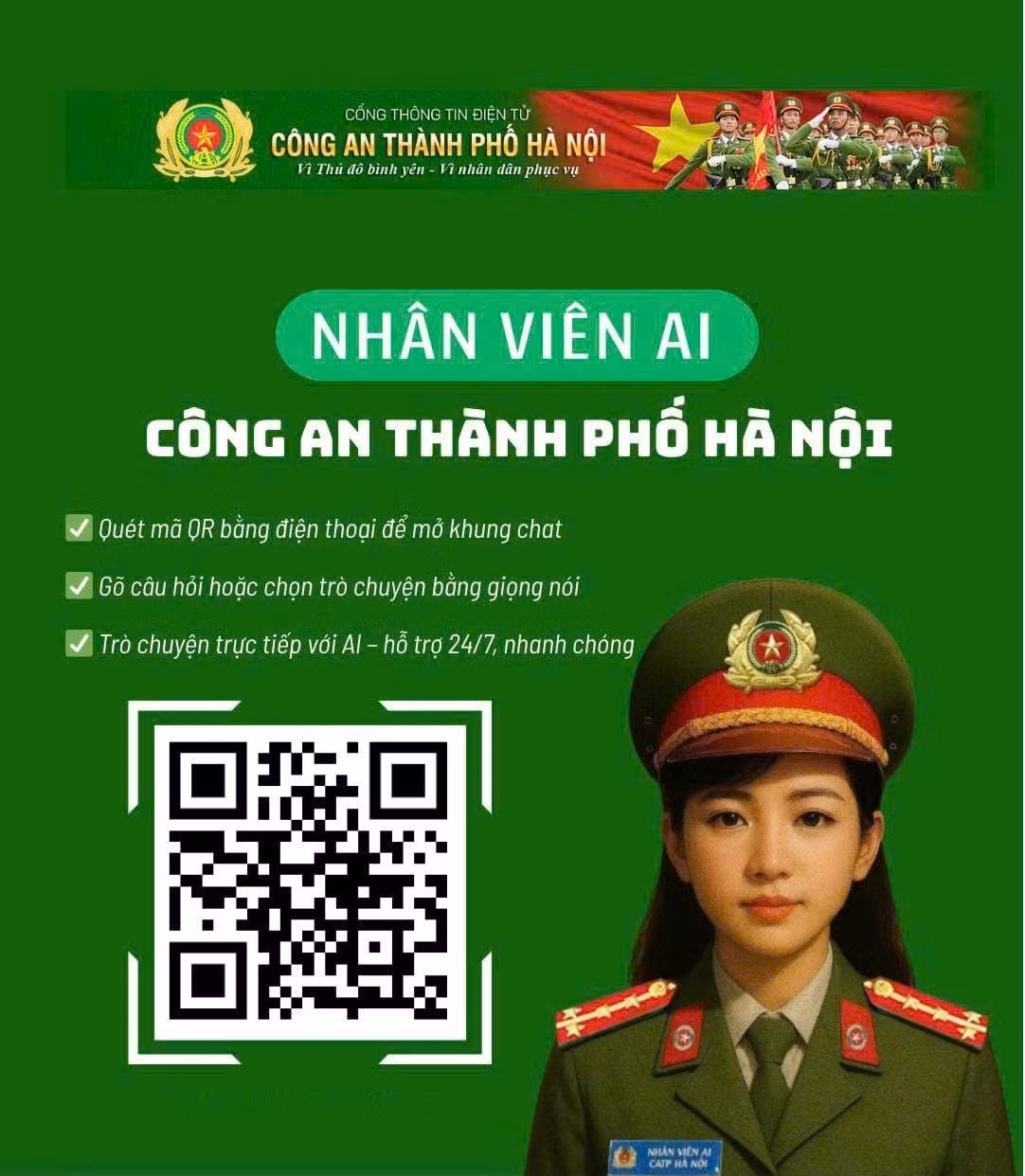 Công an Hà Nội ra mắt 4 sản phẩm công nghệ phục vụ nhân dân -0