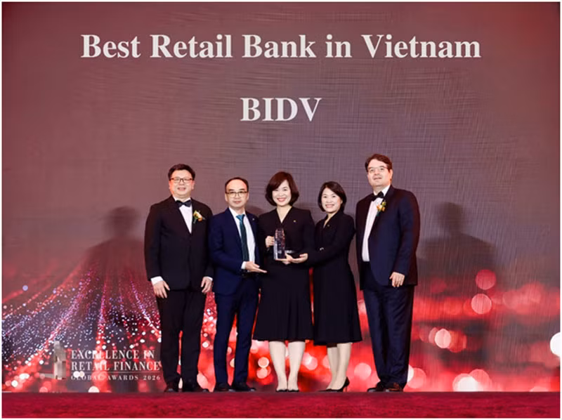 BIDV với cú đúp giải thưởng Ngân hàng Bán lẻ tốt nhất Việt Nam và Tiền gửi tốt nhất Châu Á- Thái Bình Dương -0