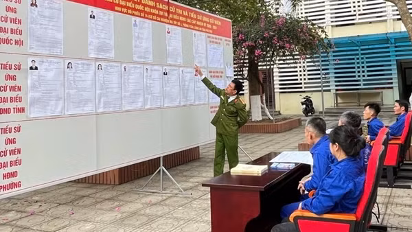 Sẵn sàng cho cuộc bầu cử ở Cơ sở cai nghiện ma túy tỉnh Phú Thọ