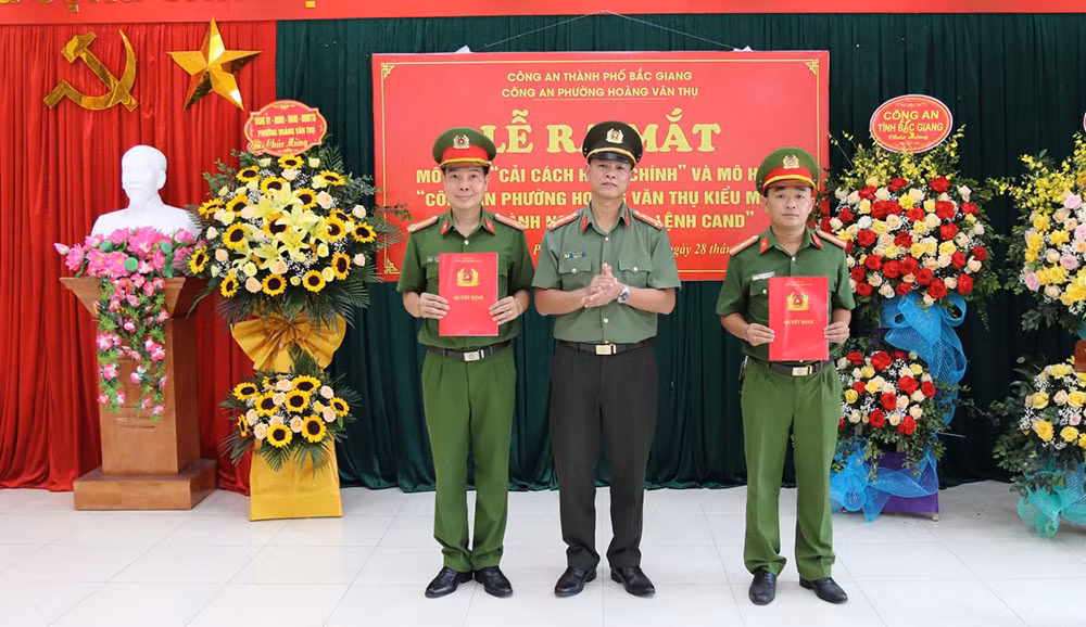 Công an Bắc Giang ra mắt 25 mô hình Công an cấp xã kiểu mẫu -2