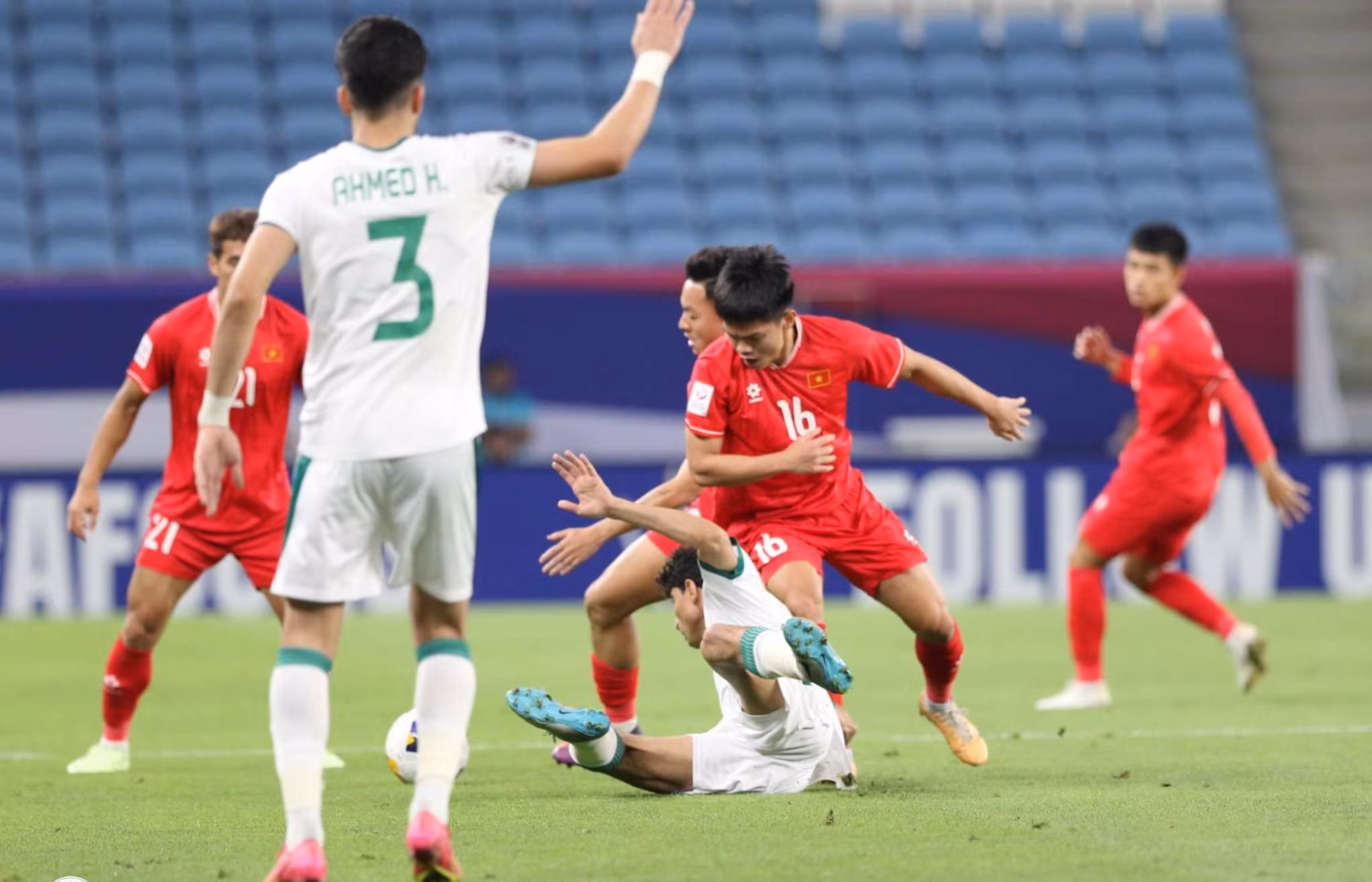 Thua tối thiểu Iraq, U23 Việt Nam dừng bước ở tứ kết U23 châu Á 2024 -0