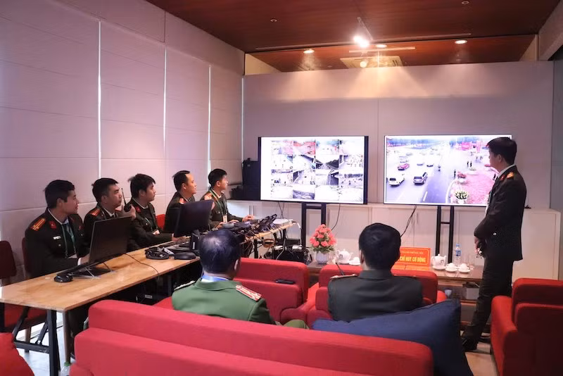 Đêm trắng tại nơi tuyến đầu kết nối, điều hành bảo vệ tuyệt đối an ninh, an toàn Đại hội XIV của Đảng -0