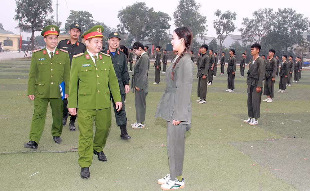 Chuyện rèn điều lệnh, luyện võ thuật của các học viên Công an -0