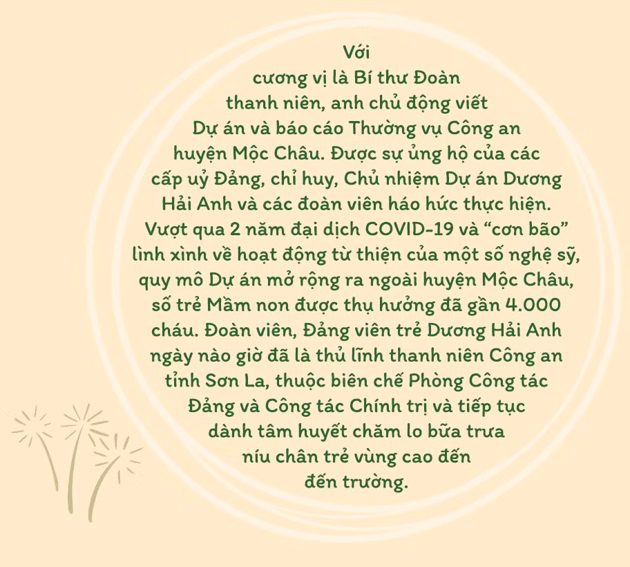 “Nuôi em Mộc Châu” và hành trình truyền cảm hứng của một Đoàn viên, Đảng viên CAND -0