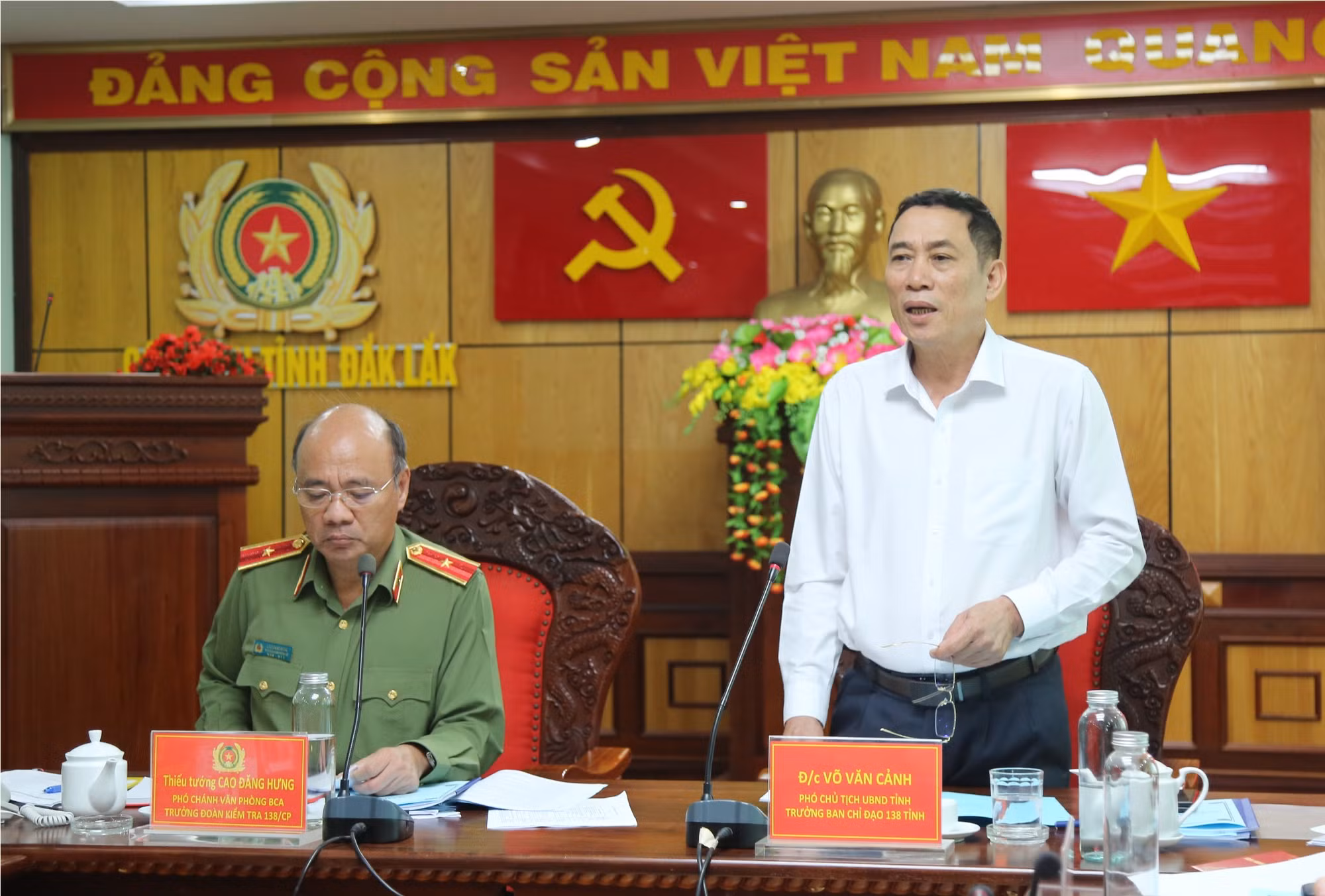Ban chỉ đạo 138 của Chính Phủ làm việc tại tỉnh Đắk Lắk -0
