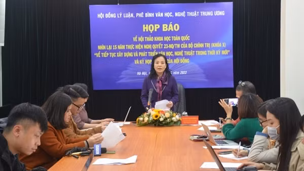 Chuẩn bị hội thảo 15 năm thực hiện Nghị quyết về phát triển văn học nghệ thuật thời kỳ mới