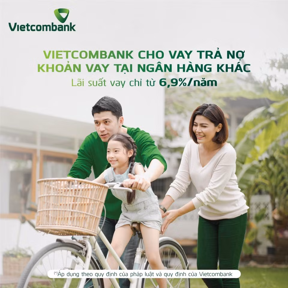 Khách hàng có thể vay vốn tại Vietcombank để trả nợ khoản vay tại ngân hàng khác -0