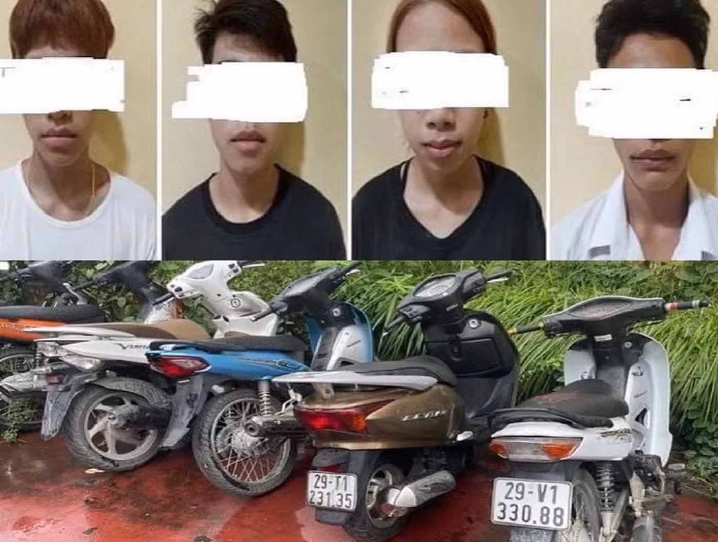 Nhóm thanh niên gây hàng loạt vụ trộm cắp, cướp giật bị bắt giữ -0