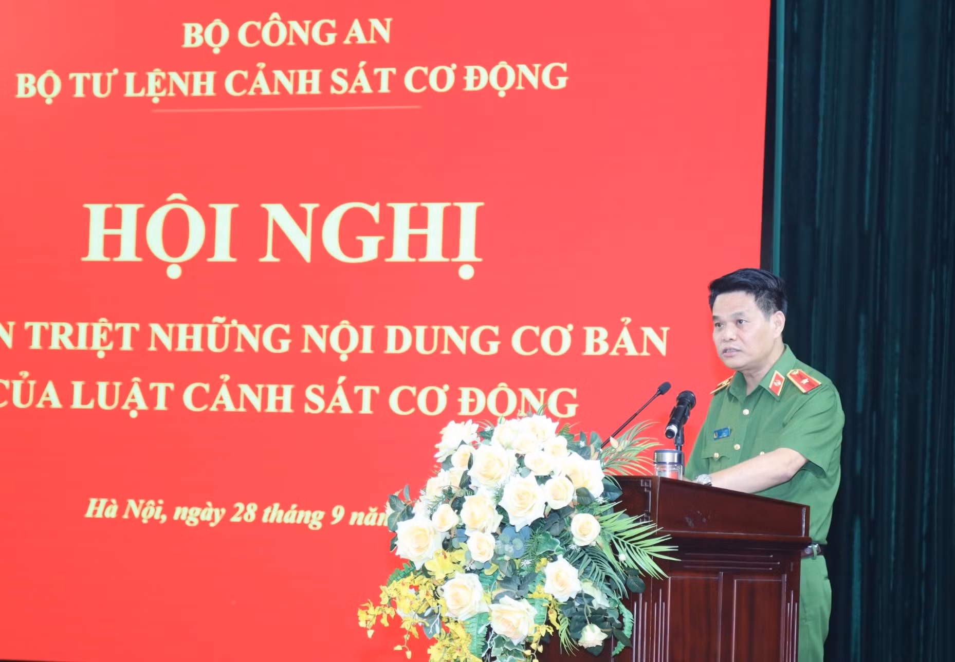 Quán triệt, phổ biên nội dung cơ bản của Luật Cảnh sát cơ động -0