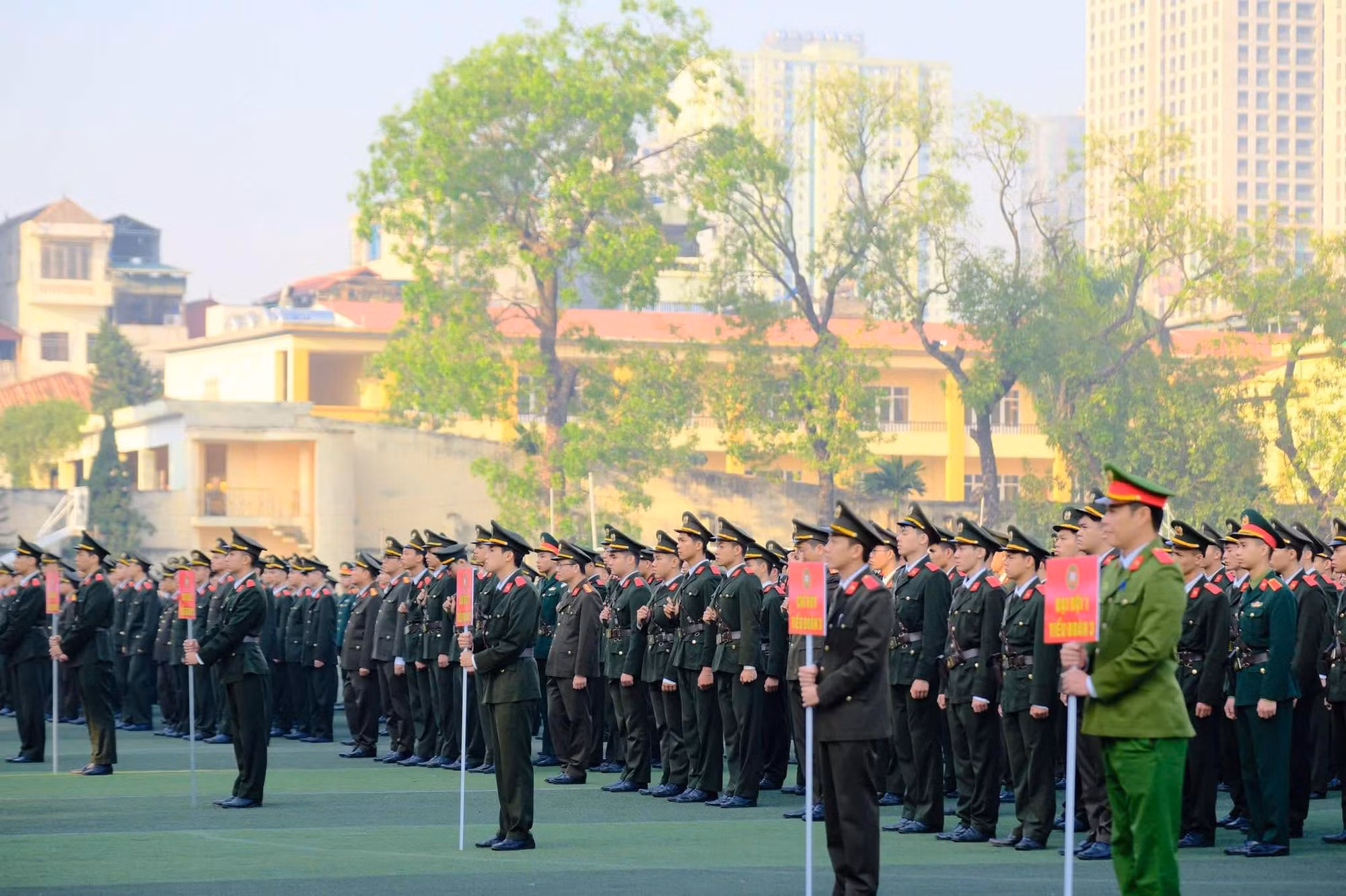 Học viện ANND tổ chức huấn luyện và kiện toàn Trung đoàn dự bị chiến đấu -0