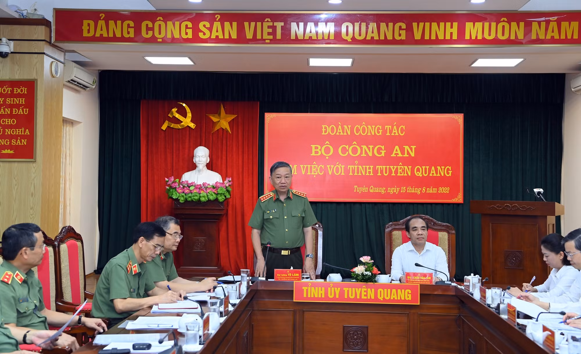 Bộ trưởng Tô Lâm làm việc với tỉnh Tuyên Quang -0