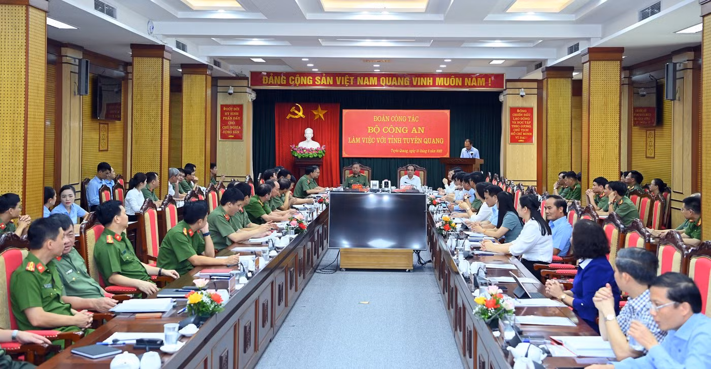 Bộ trưởng Tô Lâm làm việc với tỉnh Tuyên Quang -0