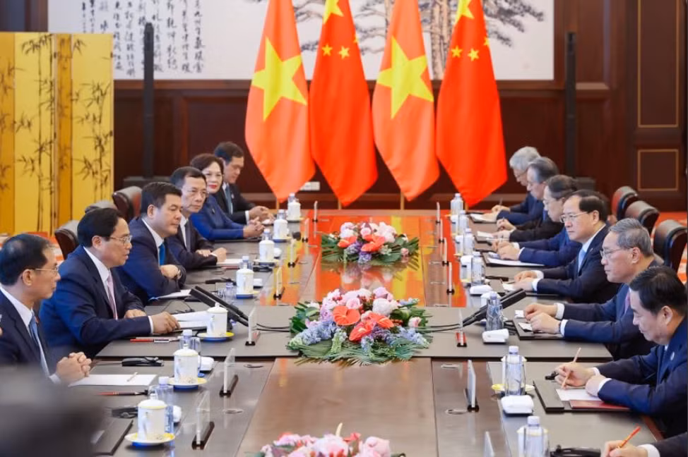 Thủ tướng Phạm Minh Chính hội đàm với Thủ tướng Trung Quốc Lý Cường -0