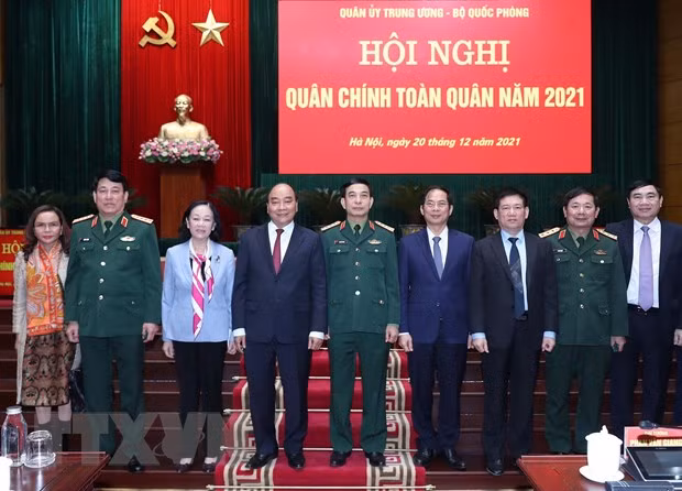 Chủ tịch nước dự Hội nghị Quân chính toàn quân năm 2021 -0