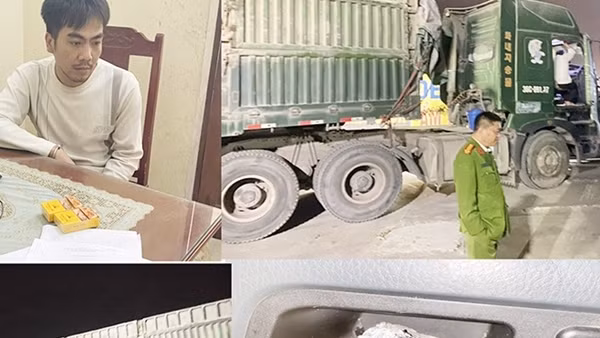 Trốn trên xe container để chơi ma túy