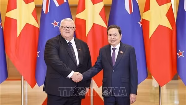 Chủ tịch Quốc hội Trần Thanh Mẫn hội đàm với Chủ tịch Quốc hội New Zealand