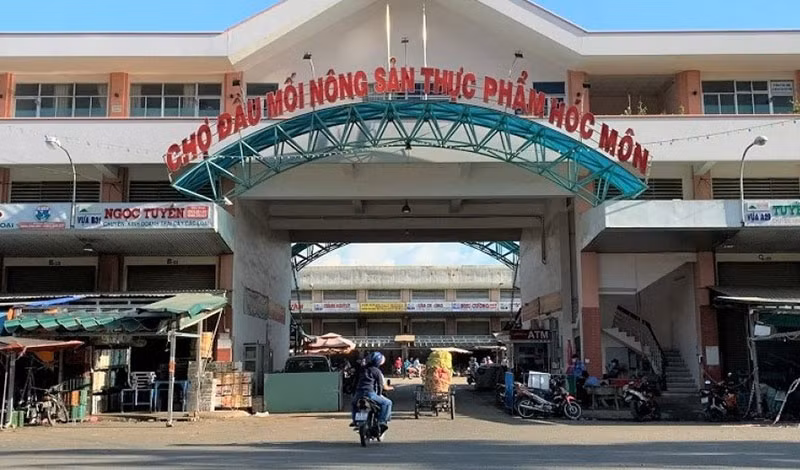 Mở lại điểm tập kết, trung chuyển hàng hóa tại chợ đầu mối Hóc Môn -0