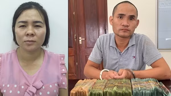 Bắt cặp vợ chồng “cho vay lãi nặng” ở Nghệ An