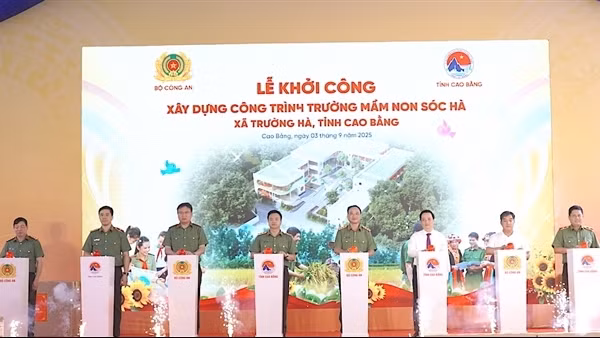 Khởi công xây dựng Trường Mầm non Sóc Hà nơi quê hương cách mạng Cao Bằng