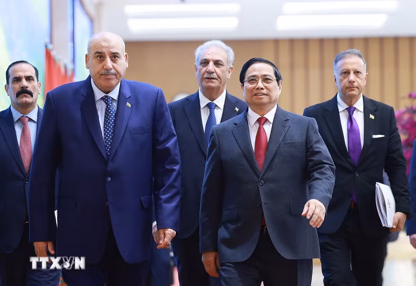 Thủ tướng Chính phủ Phạm Minh Chính hội kiến Chủ tịch Hạ viện Jordan -0