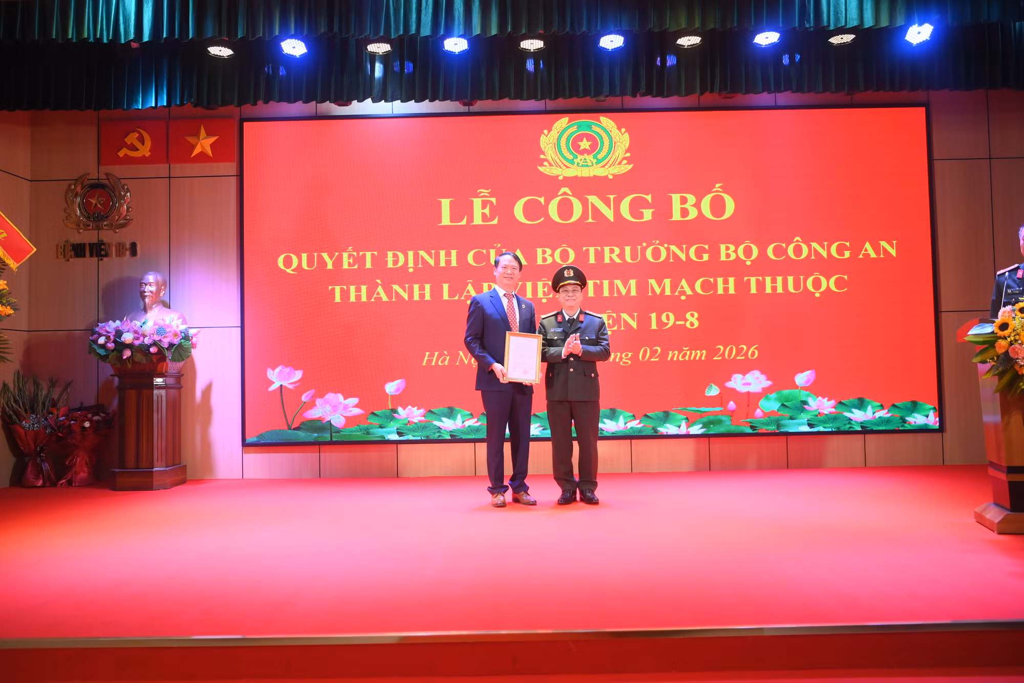 Bộ Công an công bố thành lập Viện Tim mạch Bệnh viện 19-8 -0