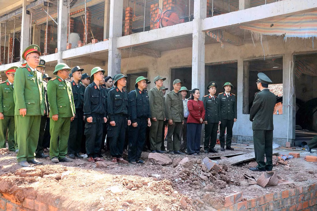Gấp rút hoàn thiện trường học cho học sinh Mỹ Lý trước Tết Nguyên đán -0