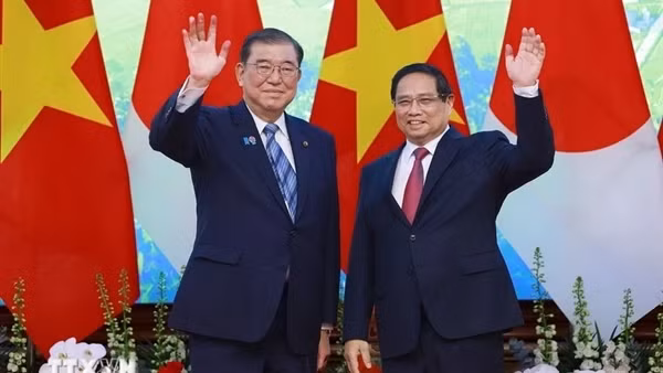 Thủ tướng Phạm Minh Chính hội đàm với Thủ tướng Nhật Bản Ishiba Shigeru