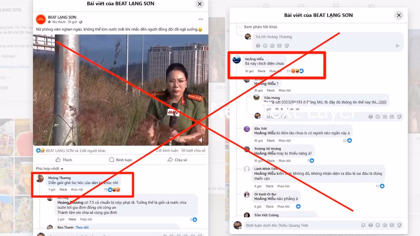 Xử lý các đối tượng bình luận tiêu cực về sự hy sinh của cán bộ Công an -0