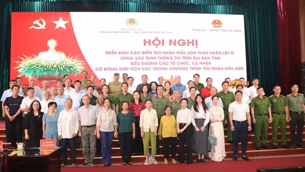 Hà Nam triển khai cao điểm thu nhận mẫu ADN thân nhân các liệt sĩ chưa xác định được danh tính