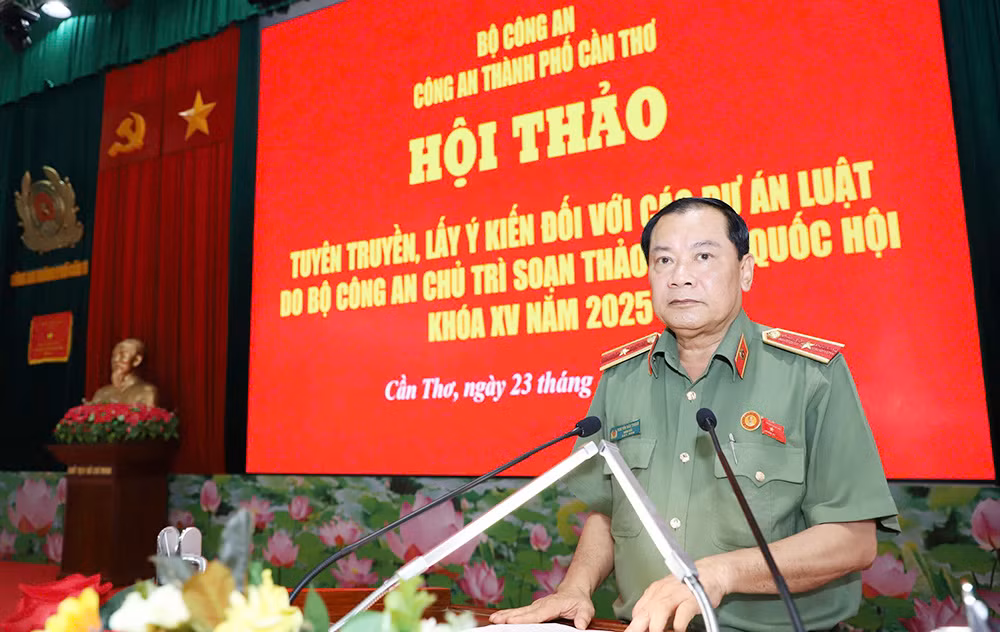 Công an Cần Thơ hội thảo lấy ý kiến các dự án luật do Bộ Công an chủ trì soạn thảo -0
