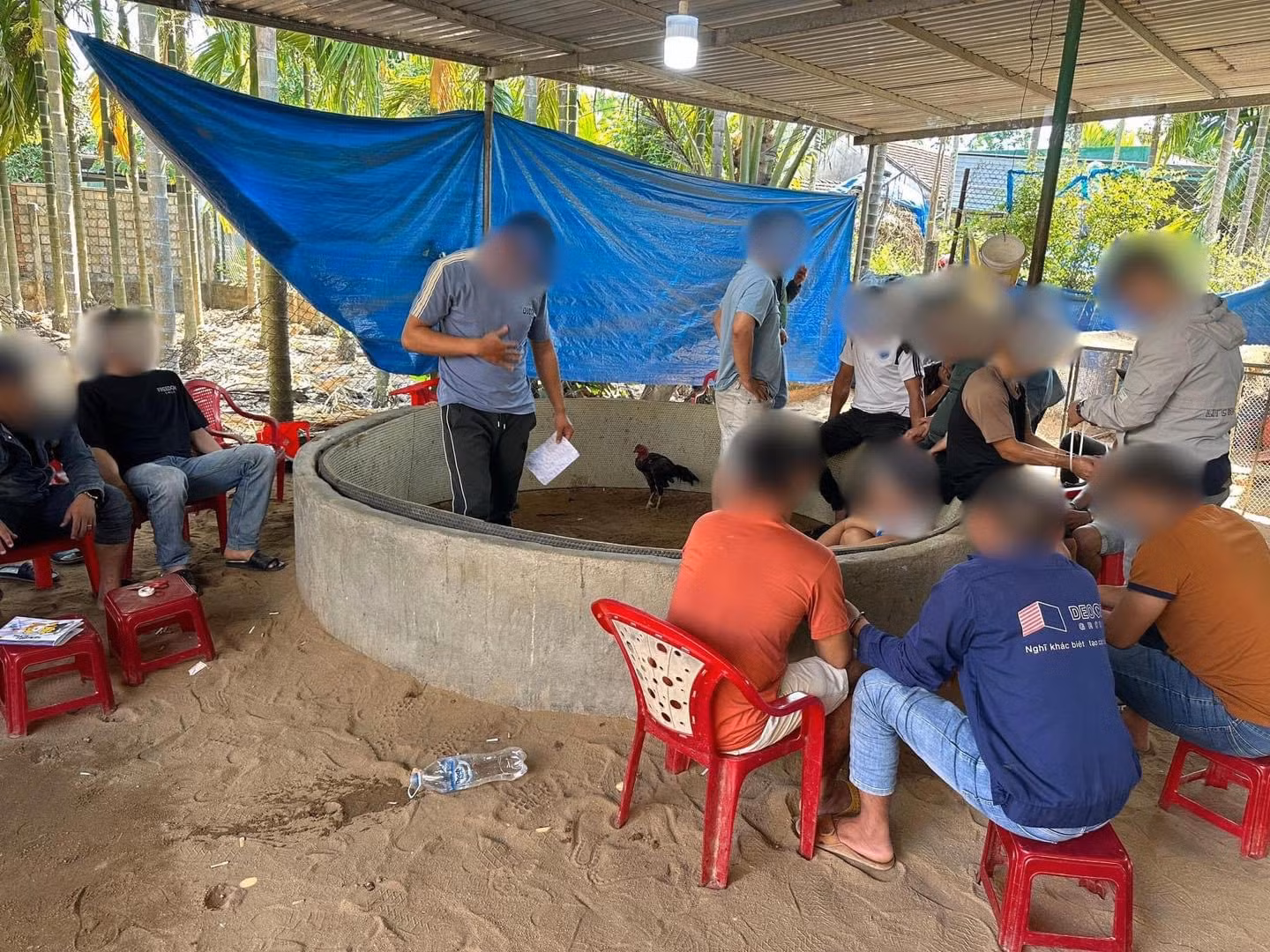 Triệt phá sới gà đánh bạc gần 129 triệu đồng -0