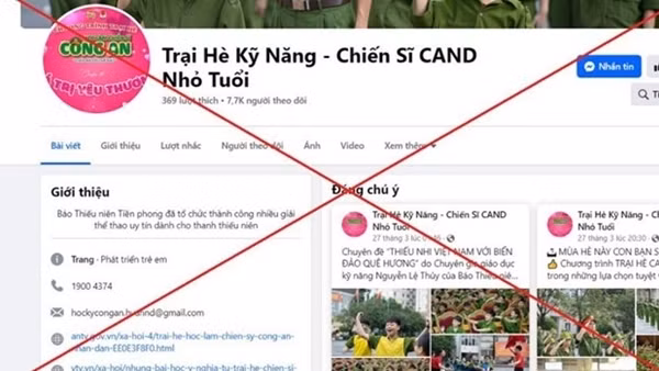 Cảnh giác thủ đoạn mạo danh trại hè Công an để lừa đảo
