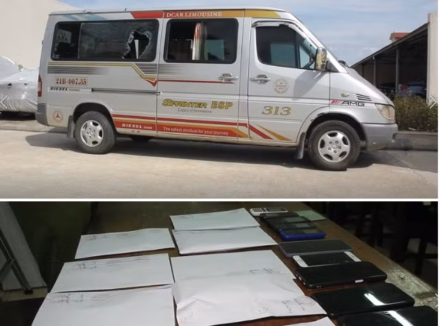 Dùng xe khách chở người đến sới để đánh bạc -0
