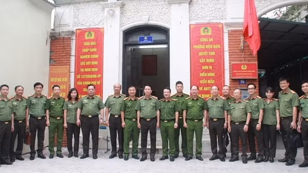 Xây dựng Công an phường Điện Biên điển hình, kiểu mẫu về an ninh trật tự và văn minh đô thị