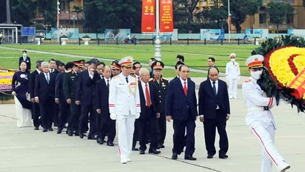 Lãnh đạo Đảng, Nhà nước vào Lăng viếng Chủ tịch Hồ Chí Minh