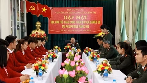 Gặp mặt các VĐV thể thao CAND tham dự SEA Games 30