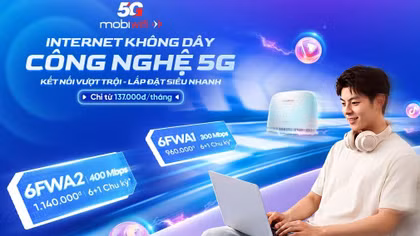 MobiWifi 5G – Giải pháp Internet không dây thế hệ mới cho mọi gia đình và doanh nghiệp