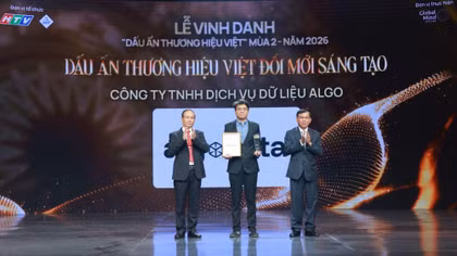 ALGO Data được vinh danh "Dấu ấn thương hiệu Việt đổi mới sáng tạo 2026"