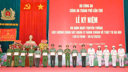 Dấu ấn Cảnh sát Quản lý hành chính sau một năm vận hành mô hình mới tại Cần Thơ