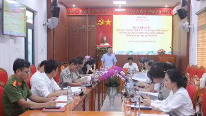 Kiểm tra công tác đăng ký biện pháp bảo đảm, bồi thường nhà nước tại Quảng Ngãi