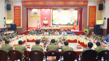 Công an Nghệ An tăng cường hợp tác bảo đảm ANTT với Công an 3 tỉnh của Lào